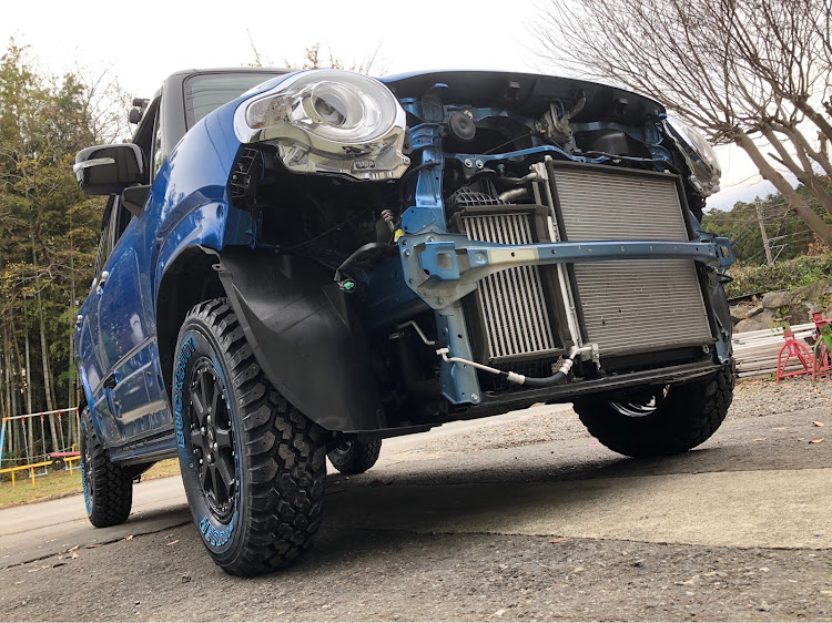 クロスビーのスズキ・クロスビー・青色が好き・4WD・リフトアップに関するカスタム事例の投稿画像6枚目