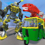 Cover Image of Tải xuống Tuk Tuk Auto Rickshaw Transform Dinosaur Robot 1.7 APK