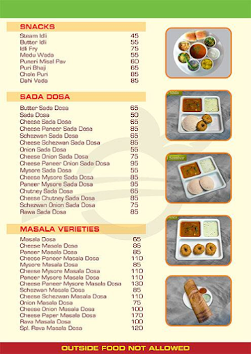 Kamdhenu Bistro menu 