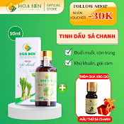 Tinh Dầu Sả Chanh Nguyên Chất 50Ml - Hoa Nén - Vegan - Đuổi Muỗi, Giải Cảm, Khử Mùi