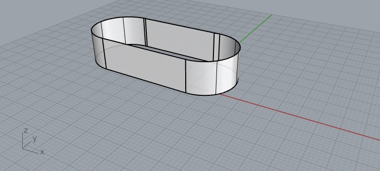 Extruding the curve in rhino