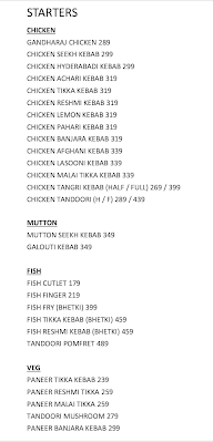 India Grillz Multi Cuisine  Restaurant menu 1