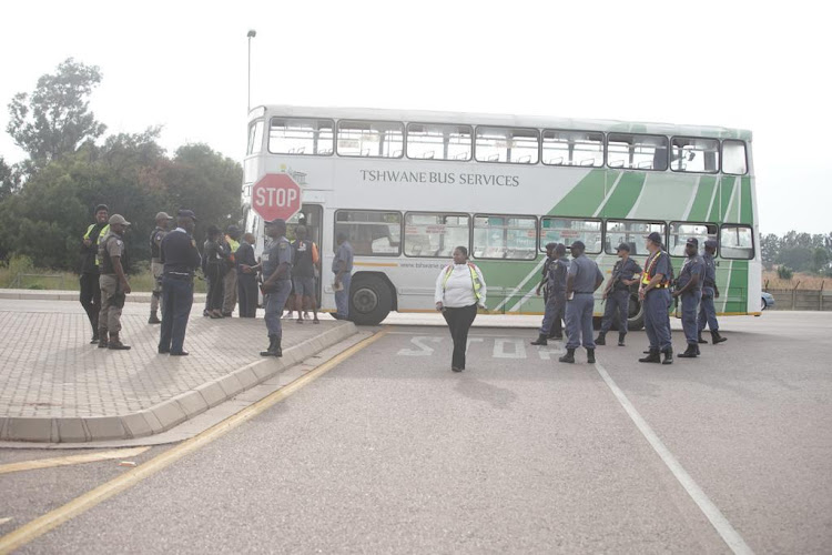 Tshwane bus drivers downed tools suddenly on Monday morning.