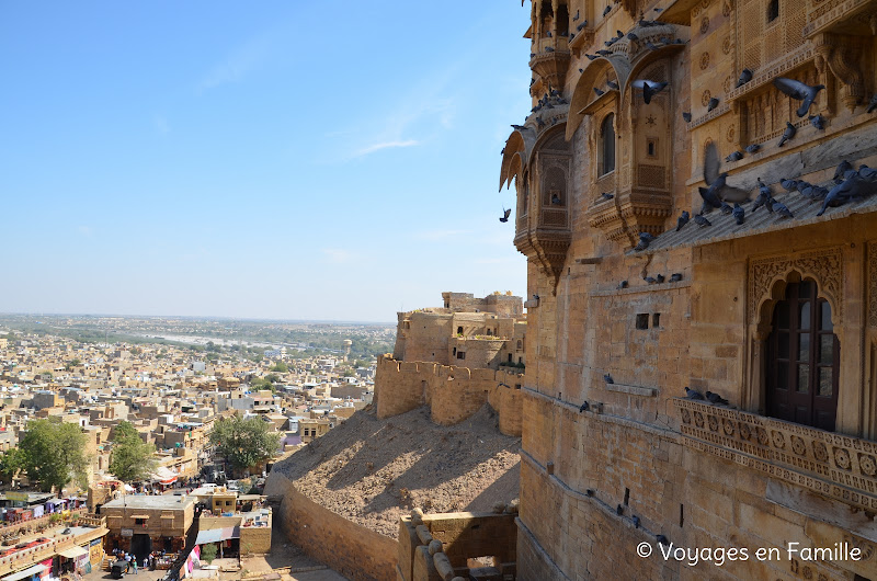 Palais royal Jaisalmer, vue sur porte entrée Fort