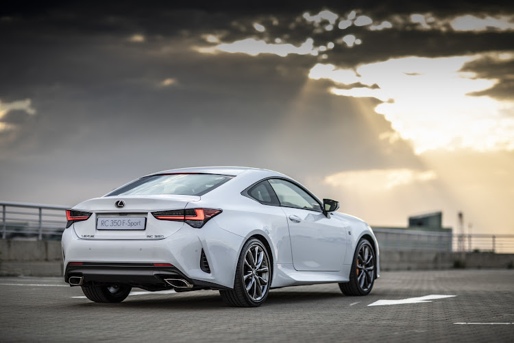 The 2020 Lexus RC 350 F Sport.