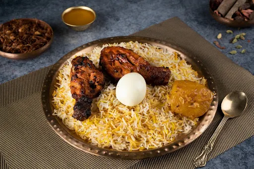 Special Tangri Biryani With Raita