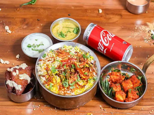 Veg Biryani Party Combo(with Salan And Raita ) Serves 4 To 5