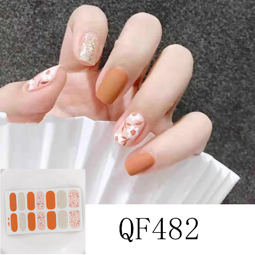 Title 1, 3D Diamond Nail Stickers 14 waterproof nail sti...