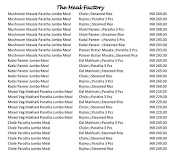 The Meal Factory menu 5