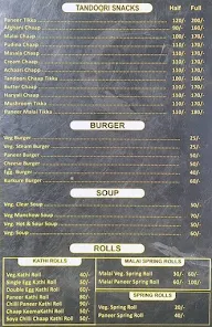 The Hungers Point menu 3