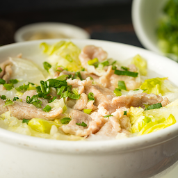 Pork with Lettuce Congee