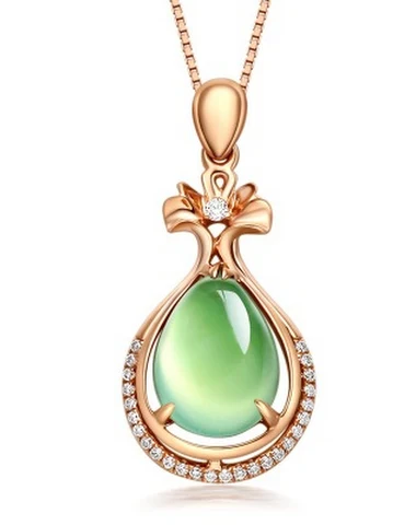 Natural grape stone pendant - 1