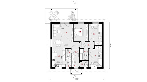 Sej-Pro 015/2 Energo - Rzut parteru