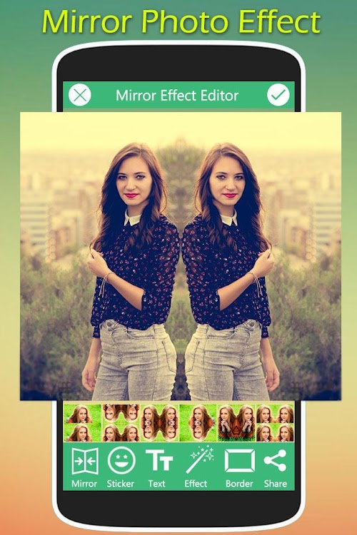 Android application 3D Mirror Photo Effect screenshort