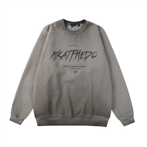 Title 13, Mens Gradient Tie-dye Round Neck Fleece-lined ...