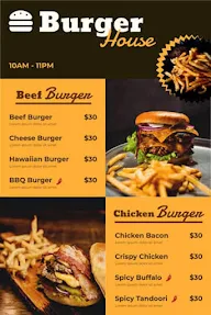 Burger House menu 1