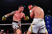 Arthur Mann vs Kevin Lerena IBO cruiser weight title fight during the No Mercy Box & Dine event at Emperors Palace on March 16, 2019 in Johannesburg, South Africa. 