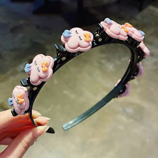 Title 6, Cartoon Fruit Headband Multi-layer Hollow Woven...