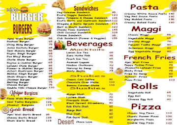 Box O Burger menu 