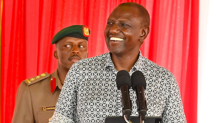 President William Ruto during the launch of Taifa Gas in Mombasa on February 24,2023.