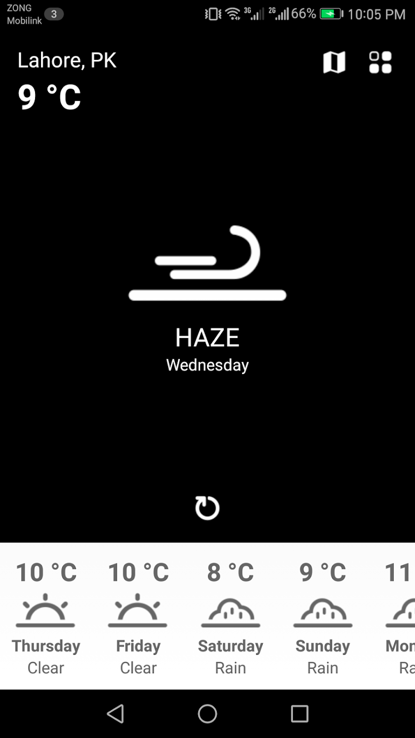 Weather Guru Screen 1