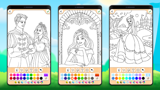 Princess Coloring Game screenshot #7