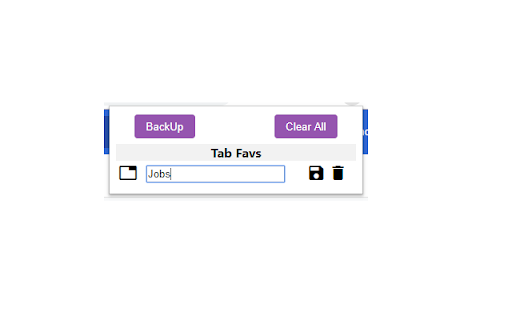 Store/Restore Tabs