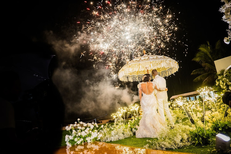 The fireworks display that dazzled guests.