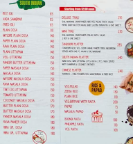 Hira Sweets menu 2