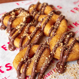 Nutella & Crushed Biscotti Mini Donuts