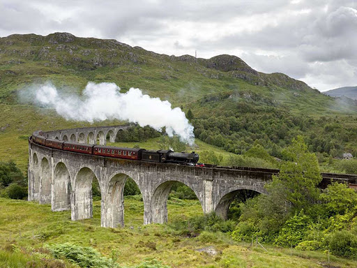 The Glenfinnan Viaduct is a railway viaduct on the West Highland Line in Glenfinnan in the Highlands of Scotland. 