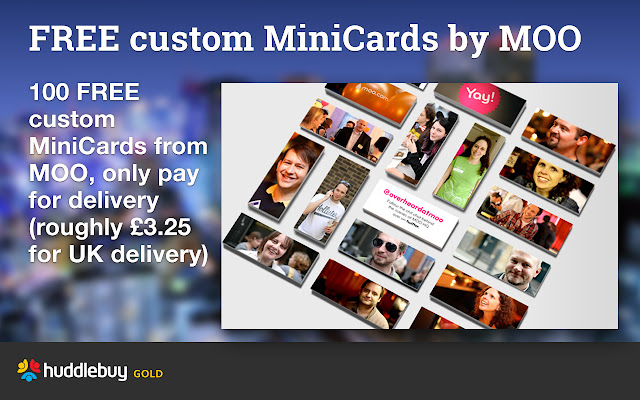 100 FREE custom MiniCards from MOO chrome extension