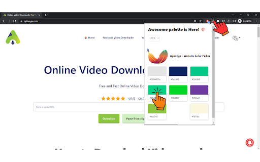 Website Color Palette Extractor - Apkvega