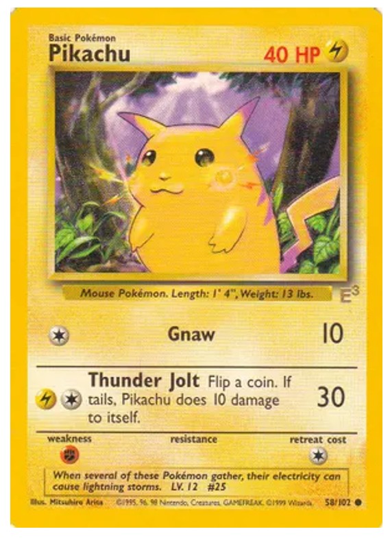 Nintendo Power Pikachu Pokemon card