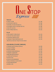 One Stop menu 3