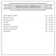 Adyar Bakery menu 1