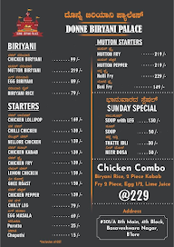 Donne Biryani Mane menu 1