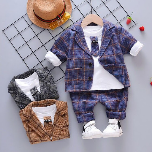 Title 2, Three-Piece Childrens Clothing Set for Spring ...