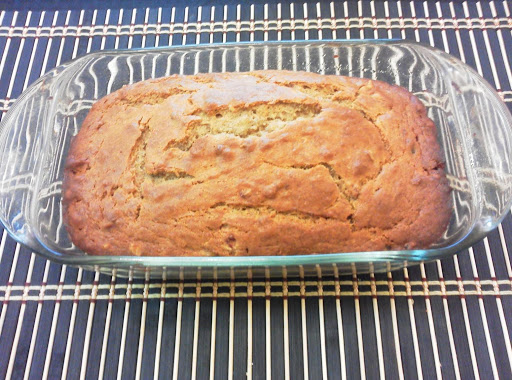 What's not to love about a warm aromatic loaf of banana nut bread fresh from your oven? Yummy!