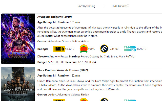 Avengers: Endgame (2019) — The Movie Database (TMDB)