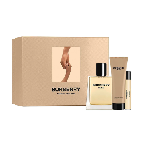 Bộ quà tặng Nước hoa Burberry Hero EDT 100ml + mini 7.5ml + Tắm gội 75ml_TGNH