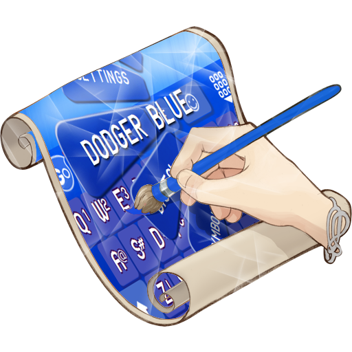 Dodger blue GO Keyboard 個人化 App LOGO-APP開箱王