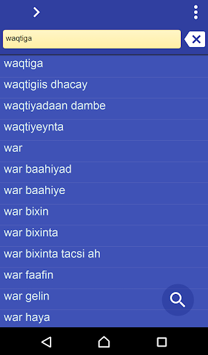 Somali Swedish dictionary