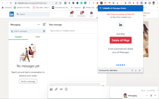 Linkedin All Chats Cleaner 2024