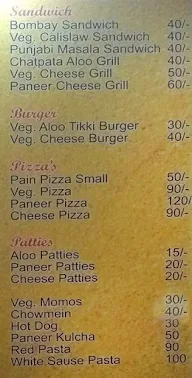 Adhinath Bakery menu 2