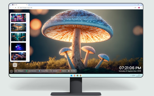 Magic Forest Shrooms Wallpaper screenshot 2