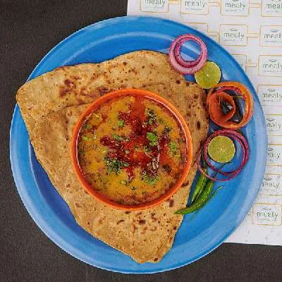 Yellow Dal Tadka With Tawa Parathas