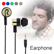 Tai Nghe In Ear Nhét Tai Dây Bện Dù Sáng Tạo (Hàng Vn Có Sẵn) | Tai Nghe Điện Thoại Máy Tính Kim Loại Dây Dù