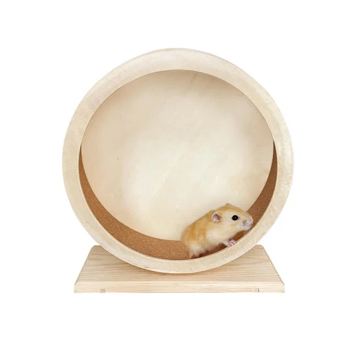 Wood Hamster Exercise Wheel Ferret Hamster Exercise Toys Gerbil Pet Supplies