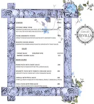 Cafe De Sevilla menu 2